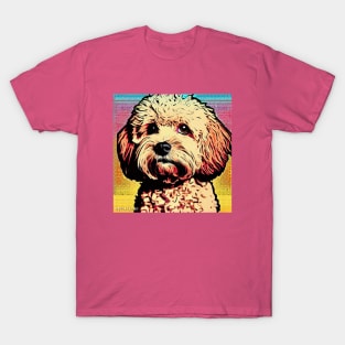 Poodle Cross Pop Art T-Shirt